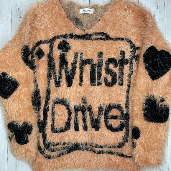 Torso Soft Fluffy Deck of Cards Sweater - Picture 1 of 5